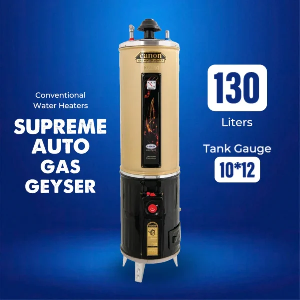 Canon Gas Water Heater 130Ltr Supreme Auto