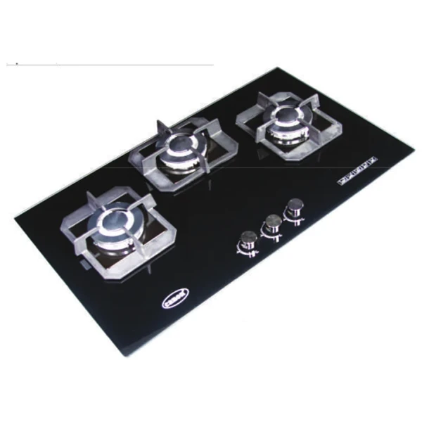 Hob 3 Burner Glass