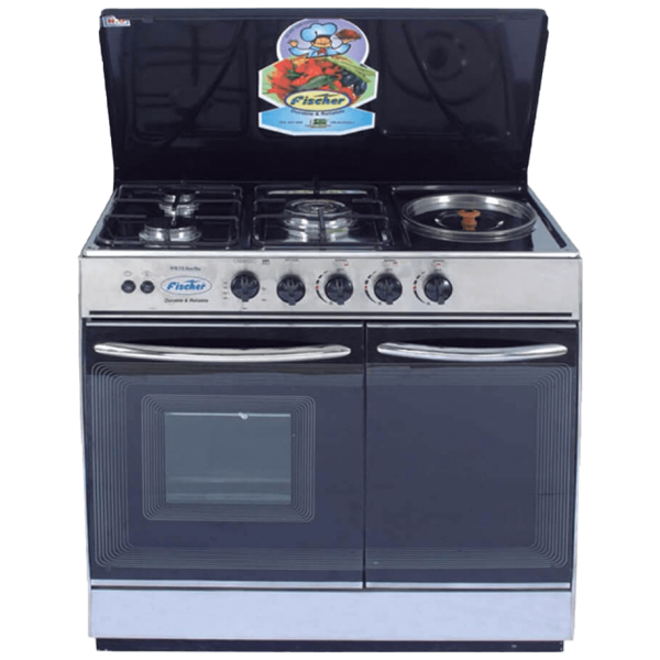 Cooking Range 3 Brass Burner Plus Deep Fryer
