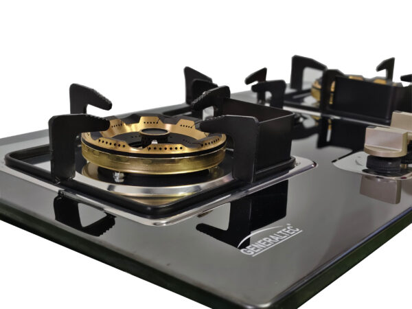 GeneralTec Gas Hob 3 Burners Brass - Image 3