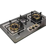 GeneralTec Gas Hob 3 Burners Brass