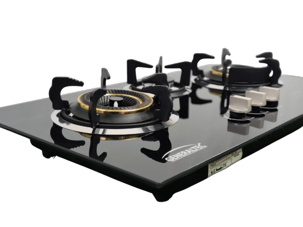 GeneralTec Gas Hob 3 Burners Glass - Image 3