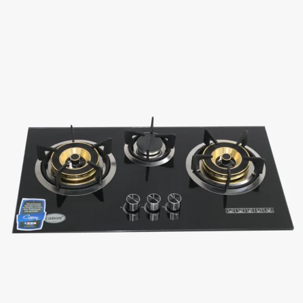 Canon Gas Hob Glass 3 Burners 5-19